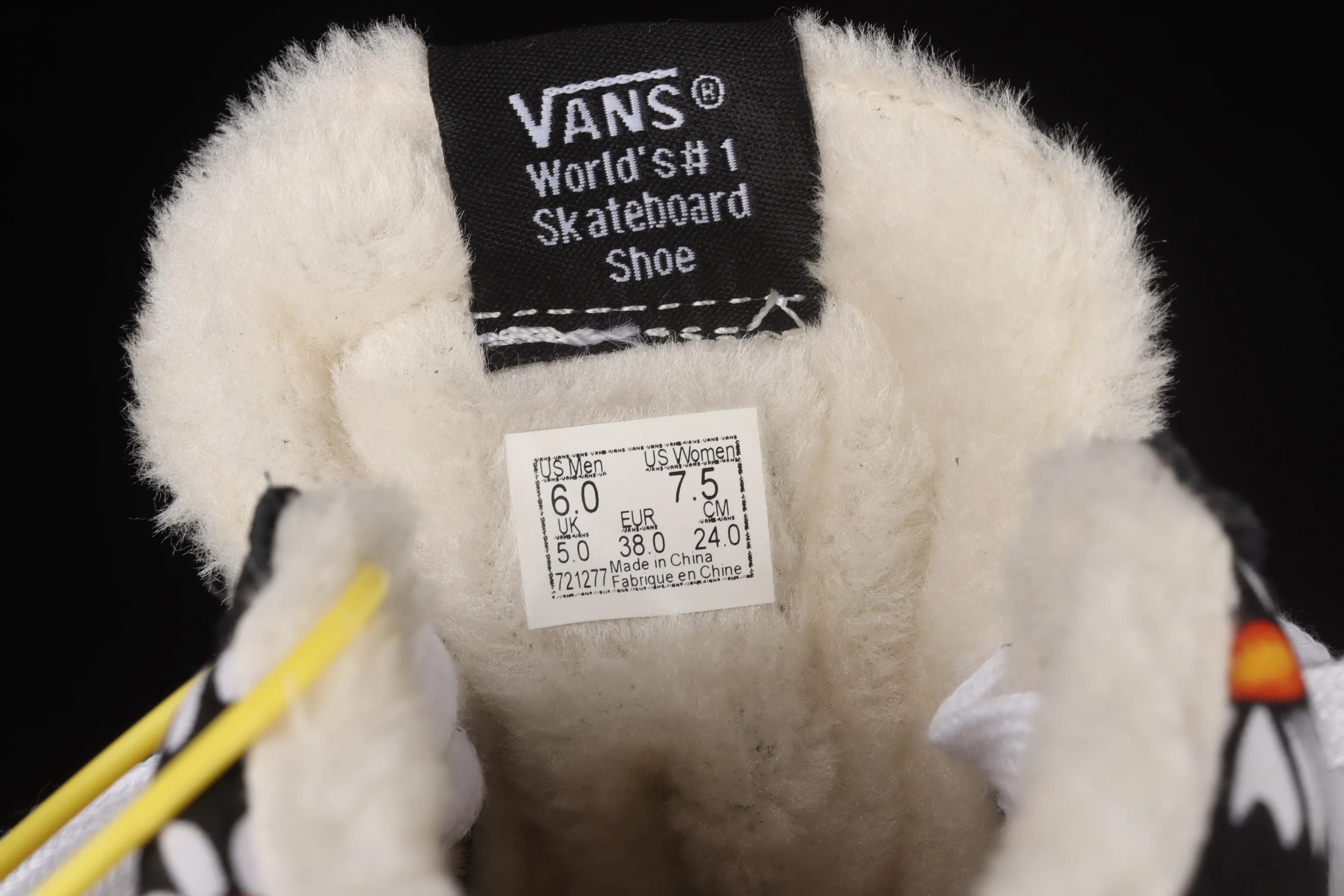 All categories Vans Vans series Vans Mid Vans China Vans Sk8-Mid Quan Zhilong GD Daisy plus velvet China casual sneakers VN0A3WSK8-2